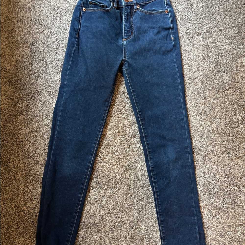 LOFT Dark Blue Skinny Jeans Petite